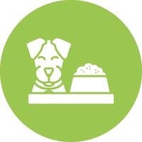 Dog Food Line Style Symbol vector