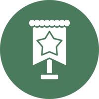 Flag Pole Business Interface Asset vector