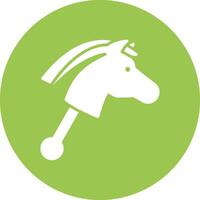 Hobby Horse Outline Graphic Design vector