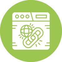 Link Mono Icon Symbol vector