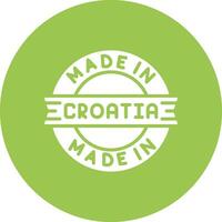 Made In Croatia Subtle UI Style vector