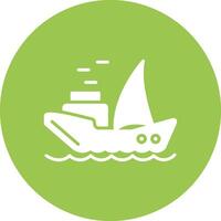 Ship Playful Line Icon vector