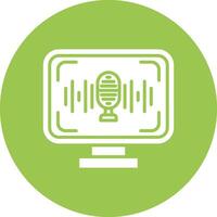 Voice Recognition Digital Abstract Form vector