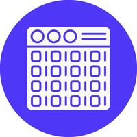 Binary Playful Line Icon vector