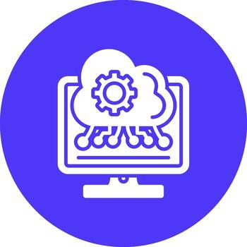 Edge Computing Soft Color Illustration vector