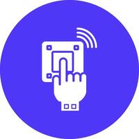 Emergency Button Digital Abstract Form vector