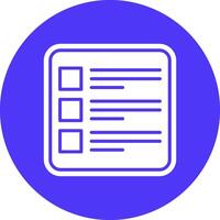 List Color Block Design vector