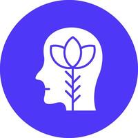 Mindfulness Mono Icon Symbol vector