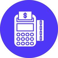 Pos Terminal Lined UI Illustration vector