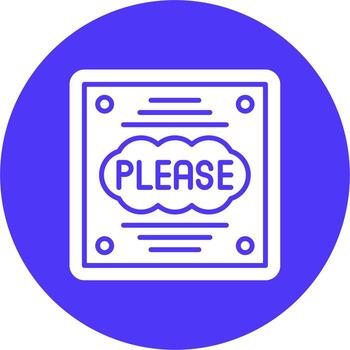 Please Web Interface Symbol vector