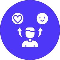 Reaction Bold Web Icon vector