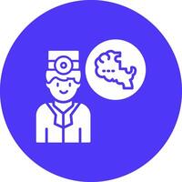 Schizophrenia Artistic UI Symbol vector