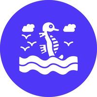 Seahorse Creative Interface Art vector