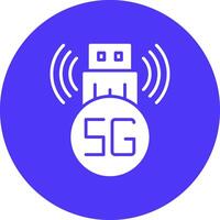 Usb Modem Smooth Gradient Icon vector