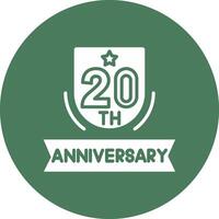 20th Line Style Symbol vector