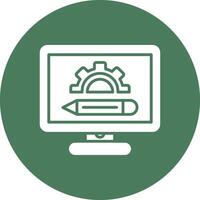 learning tools Shadowed Icon Style vector