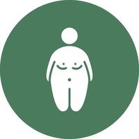 Over Weight Color Block Design vector