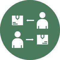Shift Outlined App Visual vector