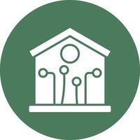 Smart House Outlined App Visual vector