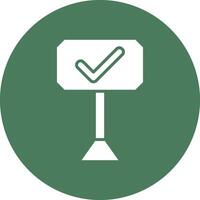 Signboard Bold Web Icon vector