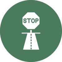 Stop Sharp Edge Symbol vector