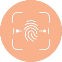 Biometric Interface Sketch Art vector