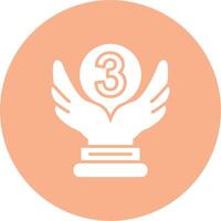 3rd Prize Modern App Icon vector