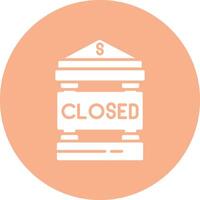 Closed Functional Icon Art vector