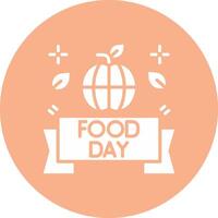 Food Day Color Block Design vector