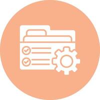 Folder Management Outline Graphic Design vector