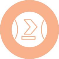 Greater Than Responsive Icon Badge vector