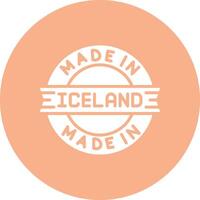 Made In Iceland Soft Shadow Design vector