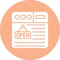 Open Mobile App Graphic vector
