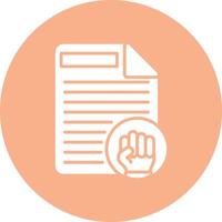 Protest Sleek Graphic Mark vector