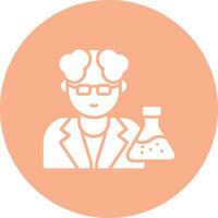 Scientist Mono Icon Symbol vector