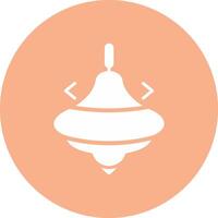 Spinning Top Outlined App Visual vector
