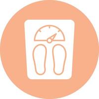 Weight Scale Playful Line Icon vector