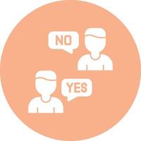 Yes Functional Flat Style vector