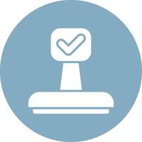 Approved Smooth Gradient Icon vector