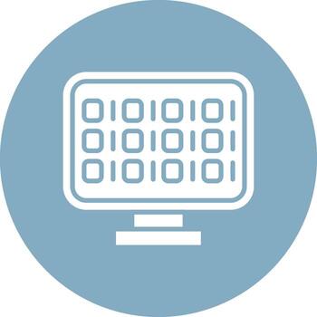 binario código móvil aplicación gráfico vector