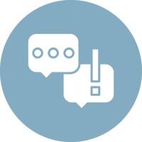 Chat Bright Flat Element vector