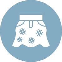 Female Skirt Playful Line Icon vector