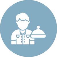 Waiter Geometric Shape Symbol vector