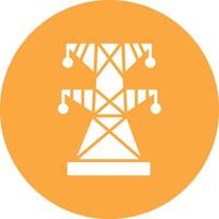Electric Power Digital Abstract Form vector