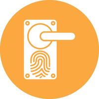 Door Handle Flat Line Drawing vector