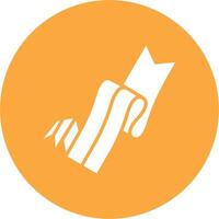Folded Ribbon Dynamic Web Illustration vector