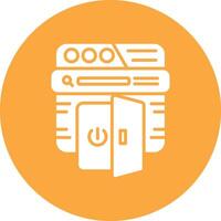 Log Out Smart UI Graphic vector