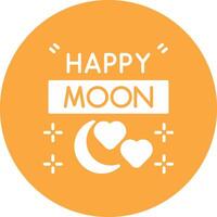 Moon Day Simple Line Sketch vector