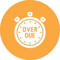 Overdue App Style Badge vector