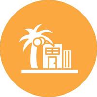 Resort Thin Line Design vector